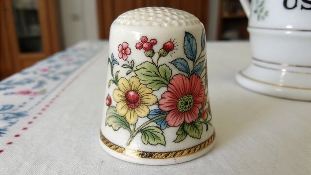 silver tea cup - Powered by Adobe