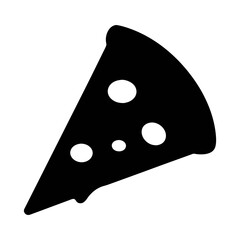 Delicious pizza slice vector graphic for italian food lovers and restaurant menu designs isolated art