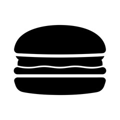 Delicious burger vector illustration: fast food, hamburger, cheeseburger, american food, meal, icon