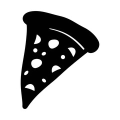 Delicious pizza slice vector illustration for italian food lovers and pizzeria menu designs graphic art