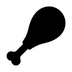 Crispy fried chicken leg vector illustration delicious poultry meat food icon design for restaurant menu and recipe 90