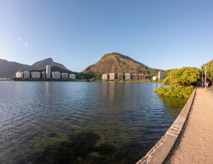Rodrigo de Freitas Lagoon is a lagoon in the district of Lagoa in the Zona Sul (South Zone) area of Rio de Janeiro, Brazil.