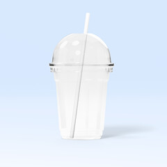 Plastic cup png transparent mockup