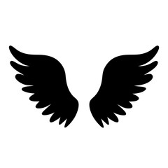 Vector art of pair of angel wings, a symbol of freedom, spirituality, and protection, perfect for adding a celestial touch