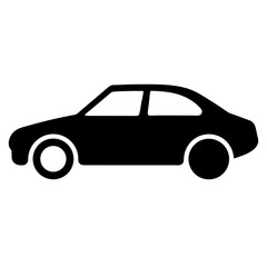 Find your dream vehicle: sedan car silhouette vector illustration for automotive design needs