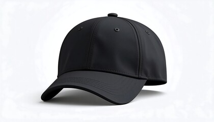 Black baseball cap mockup