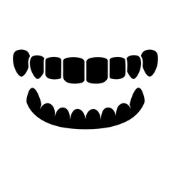Teeth mouth smile dental human gums healthy oral care dentist orthodontics black and white art