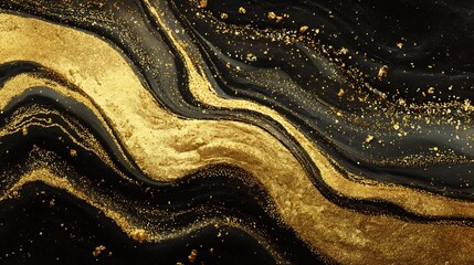 abstract gold and black background