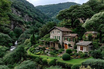 Tranquil home escape in forest hills high resolution picture