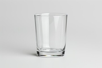 Transparent drinkware glass photographed in studio high resolution picture