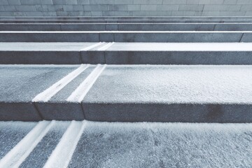 Snowy steps lead the way through winter's embrace, guiding us along icy paths to new heights and adventures. Embrace the chill as you ascend, discovering beauty and challenge on this frosty journey