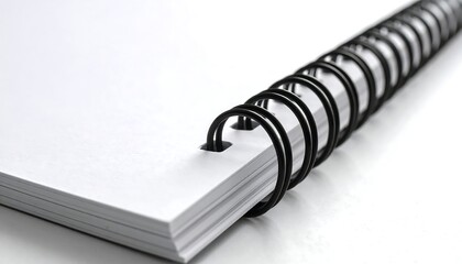 Blank spiral notebook