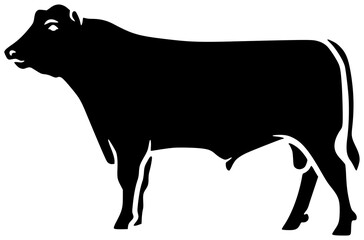 animal illustration farm silhouette cow logo agriculture icon cattle outline livestock farming countryside milk pig sheep cute art nature shape with vector graphic background