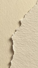 Create with torn paper edges and a neutral texture suitable for diverse creative projects and mockups. The detailed surface offers an abstract beige design, perfect for backgrounds, overlays, and