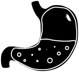 dish illustration stomach silhouette food logo meal icon plate outline dinner lunch pepper woman meat pain full hot tasty shape korean vector graphic background