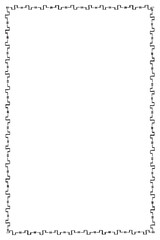 Png boho art tribal doodle sketch frame