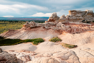 Stunning Landscape of Unique Rock Formations at White Pocket, Arizona, USA