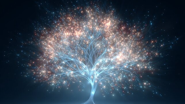 fireworks in the night sky