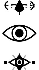 Abstract eye symbols