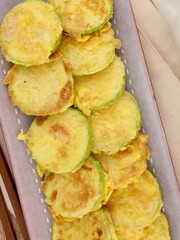 한국 전통음식 애호박전
