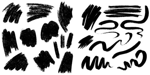 Pencil Scribbles, Brushstroke Collection, Ink Stroke Vector, Paint Shapes, Brush Stroke Clip Art, Hand Painted Ink Stroke Bundle