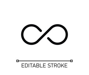 Infinity Icon Editable Stroke