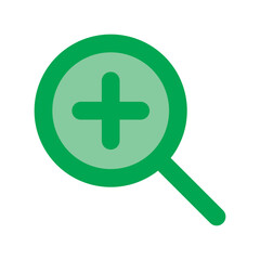 Fototapeta premium Zoom in icon vector UI