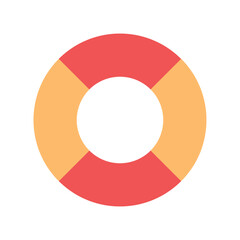 Floating tube icon vector UI