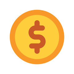 Coin icon vector UI