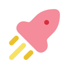 Rocket UI vector icon 