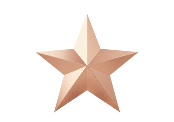 Obraz premium Isolated five-pointed star, reward, award, or rating. Geometric shape for graphic elements