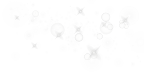 Soft shining stardust bubbles and glitter abstract festive background PNG
