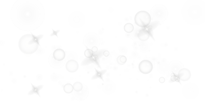 Soft shining stardust bubbles and glitter abstract festive background PNG