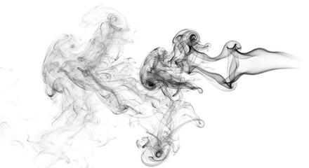 Fototapeta premium Wisps of Grey Smoke Swirling image