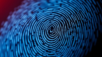 Fingerprint seamless background on square shape