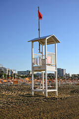 lifeguard tower on the beach