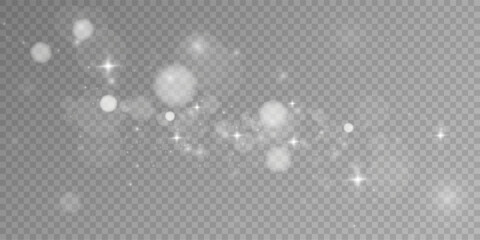 white bokehMagic Grey Bokeh Glow PNG with Soft Focus Circles and Gentle Shine for Celebration or Party Design