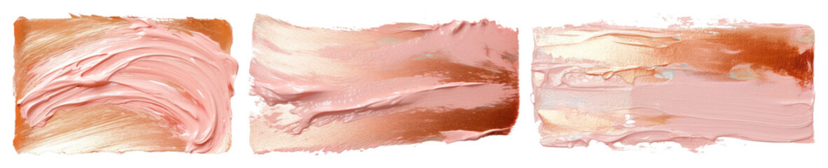 PNG Abstract textured pink brushstrokes, element set on transparent background