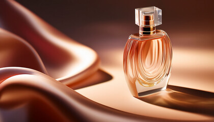 Alluring Perfume Advertisement Using Soft Ambient Lighting And Graceful Curves