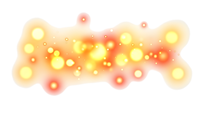 Abstract Bokeh Lights and Particles Isolated glowing