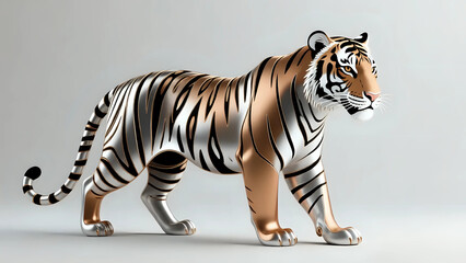 Fototapeta premium Tiger on a isolated background 