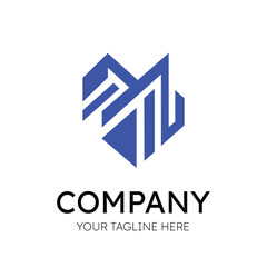 Modern Abstract Heart Logo Design