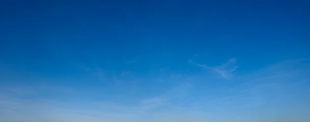 Wide panorama clear blue sky with no clouds. The sky is so clear that it looks like a painting © Aleksandr Matveev
