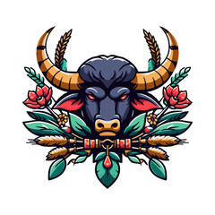 
buffalo illustration design