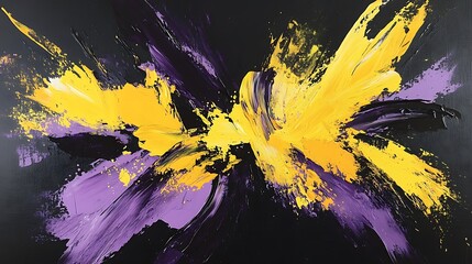 Paint and brush ink calligraphy with beautiful colors and abstract background