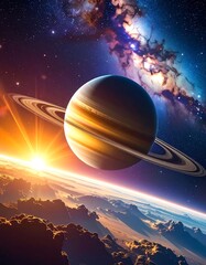 Saturn viewed from an exoplanet