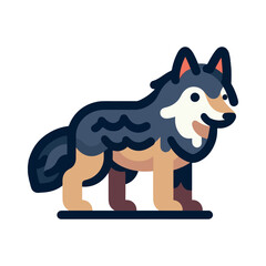 
wolf illustration design