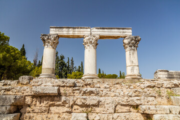 Fototapeta premium Ruins of the Ancient Corinth, Greece