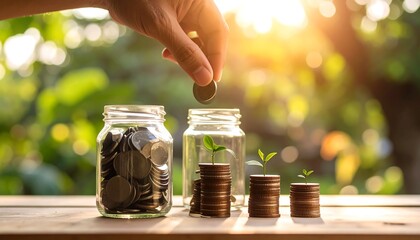 Saving money growing into investments