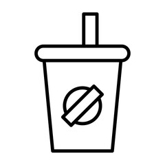 Soda vector line icons design